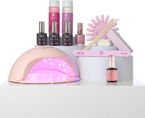 Pink Gellac Gellak Starterspakket Premium Comfort in gebruik